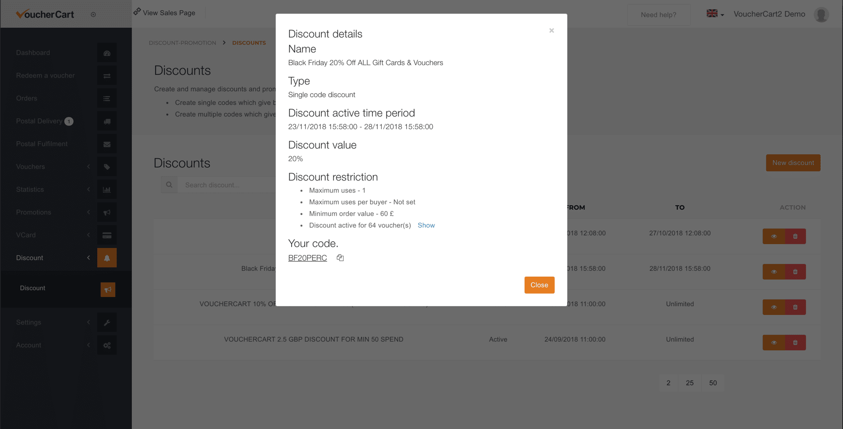 discountcodesscreenshot VoucherCart